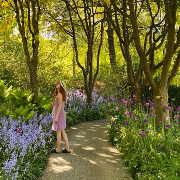 Lavender crochet dress - Picture 2 of 4